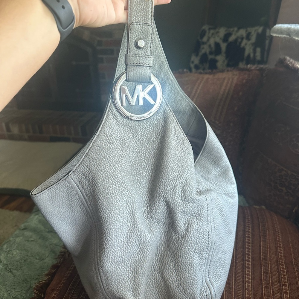 Michael Kors Gray Leather purse